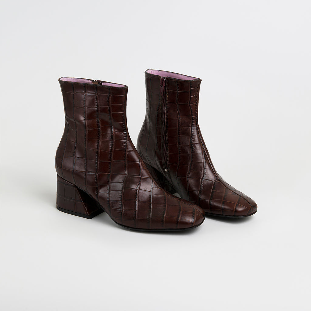 DORIC - Brown Leather Boots