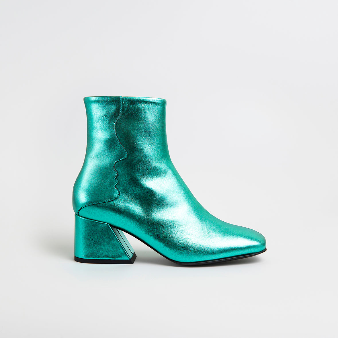 Metallic green hotsell ankle boots